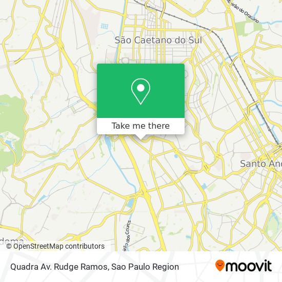 Mapa Quadra Av. Rudge Ramos