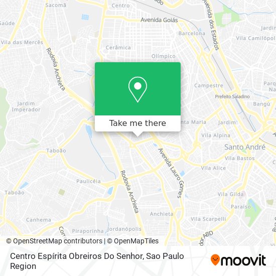 Centro Espírita Obreiros Do Senhor map