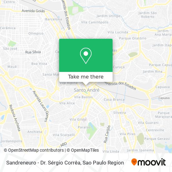 Sandreneuro - Dr. Sérgio Corrêa map