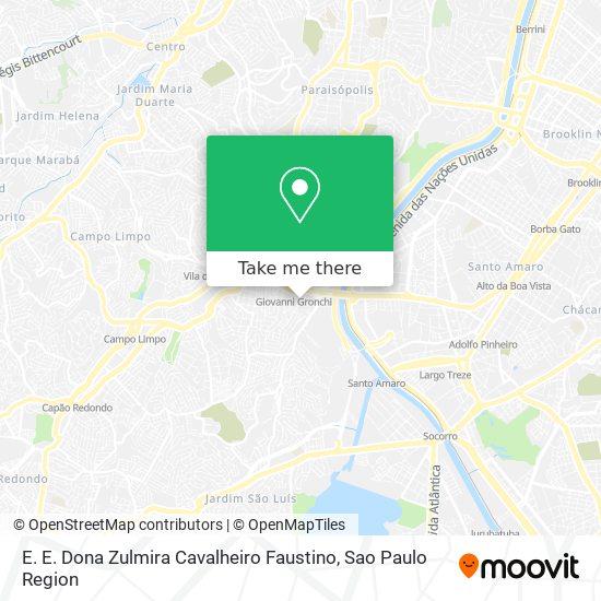E. E. Dona Zulmira Cavalheiro Faustino map