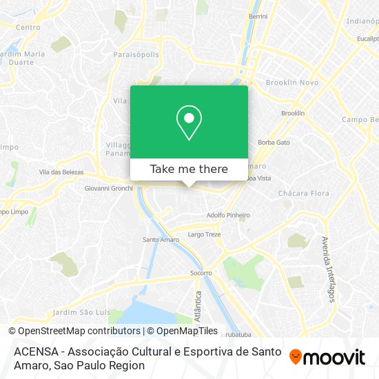 ACENSA - Associação Cultural e Esportiva de Santo Amaro map