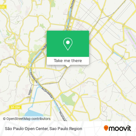 São Paulo Open Center map