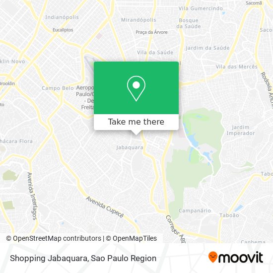 Shopping Jabaquara map