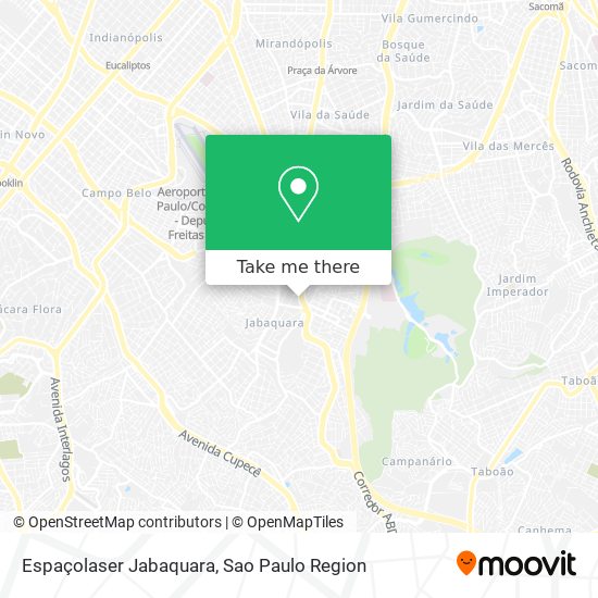 Espaçolaser Jabaquara map