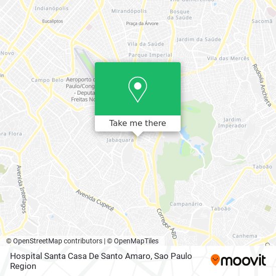 Hospital Santa Casa De Santo Amaro map