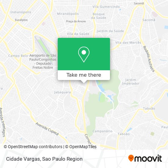 Cidade Vargas map