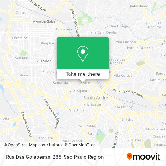 Rua Das Goiabeiras, 285 map