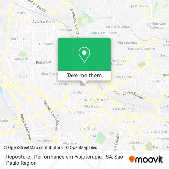 Reposture - Performance em Fisioterapia - SA map