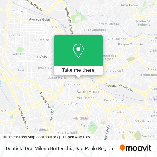 Dentista Dra. Milena Bottecchia map