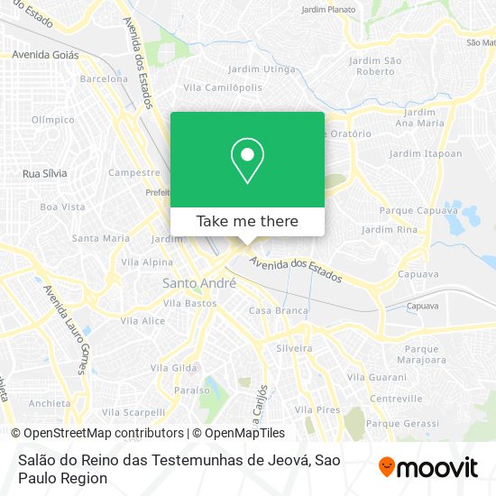 Salão do Reino das Testemunhas de Jeová map