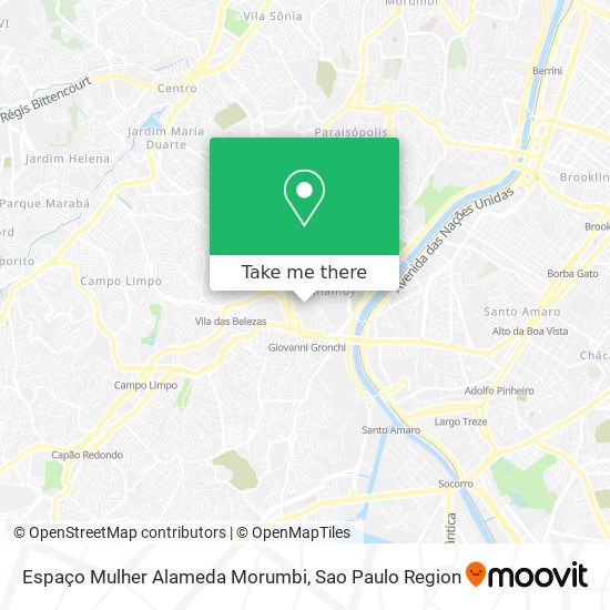 Espaço Mulher Alameda Morumbi map