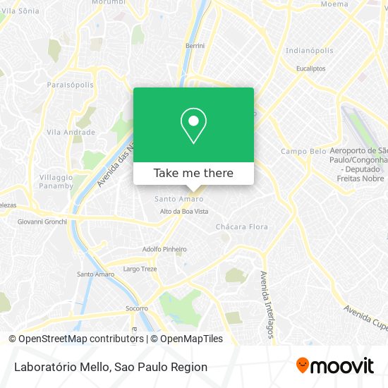 Laboratório Mello map