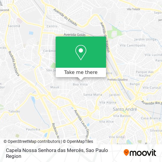 Mapa Capela Nossa Senhora das Mercês