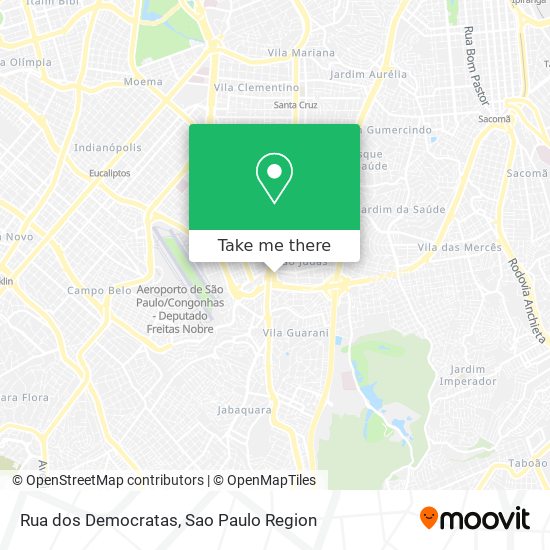 Mapa Rua dos Democratas