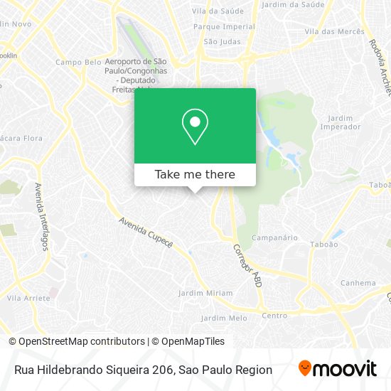 Mapa Rua Hildebrando Siqueira 206