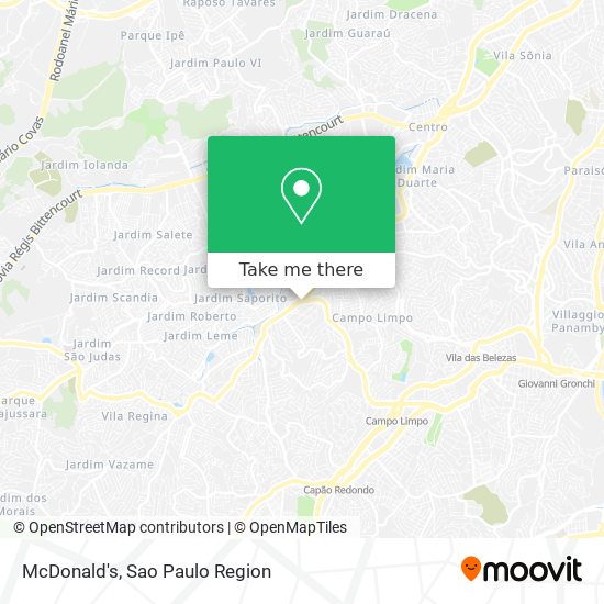 McDonald's map