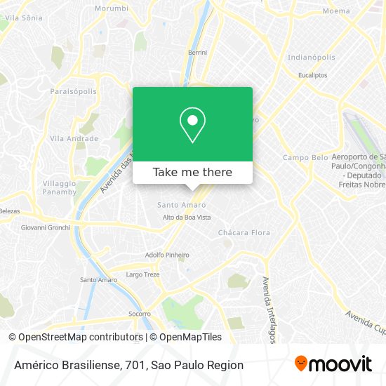 Américo Brasiliense, 701 map