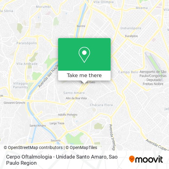 Cerpo Oftalmologia - Unidade Santo Amaro map