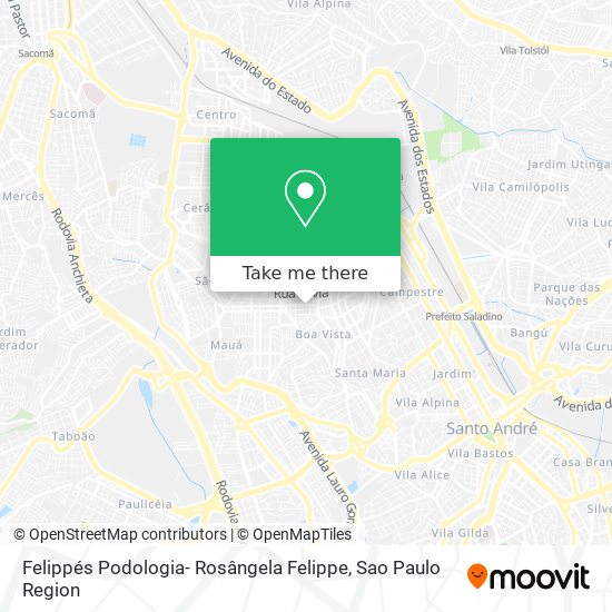 Felippés Podologia- Rosângela Felippe map