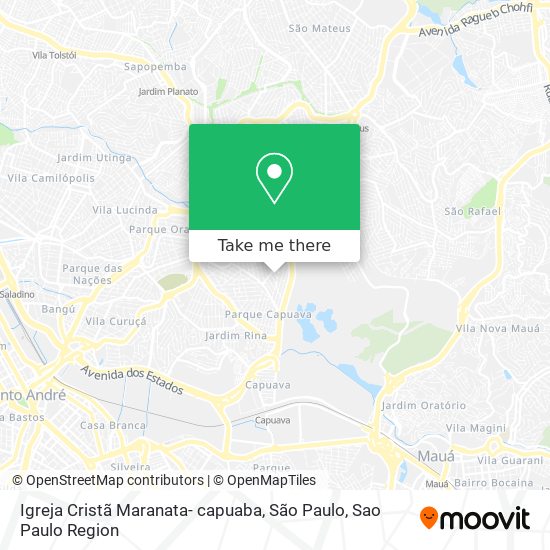 Igreja Cristã Maranata- capuaba, São Paulo map