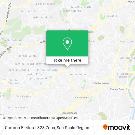 Cartório Eleitoral 328 Zona map