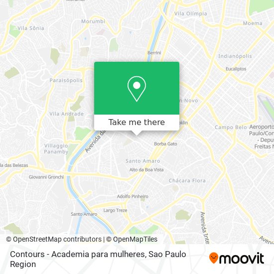 Mapa Contours - Academia para mulheres