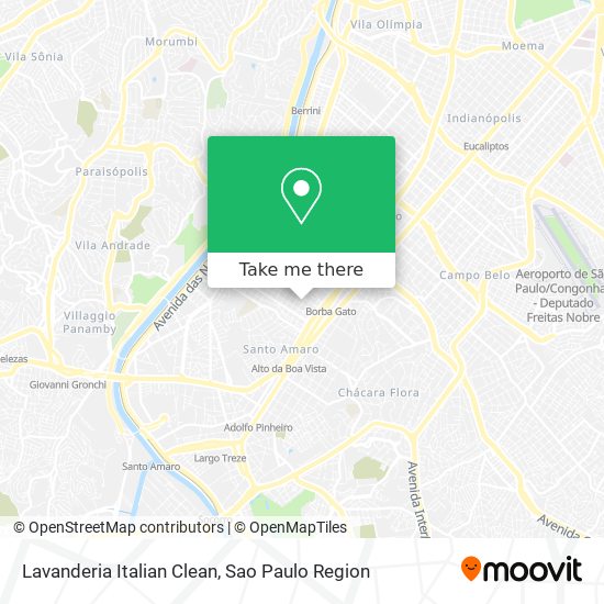 Mapa Lavanderia Italian Clean