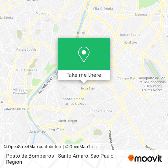 Posto de Bombeiros - Santo Amaro map