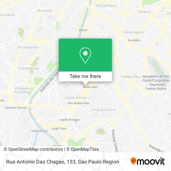 Rua Antonio Das Chagas, 133 map