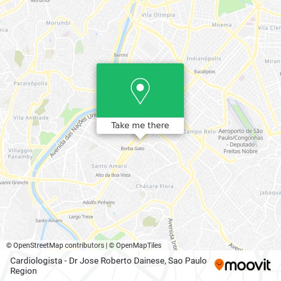 Cardiologista - Dr Jose Roberto Dainese map