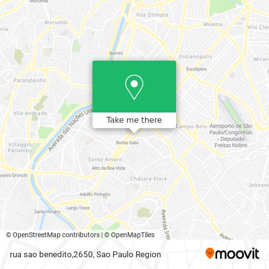 Mapa rua sao benedito,2650