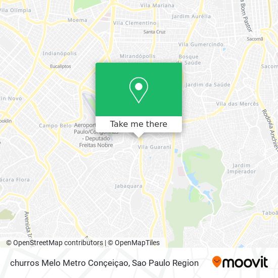 Mapa churros Melo Metro Conçeiçao