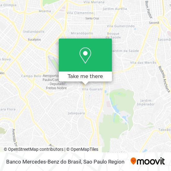 Mapa Banco Mercedes-Benz do Brasil