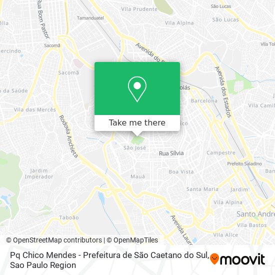 Mapa Pq Chico Mendes - Prefeitura de São Caetano do Sul