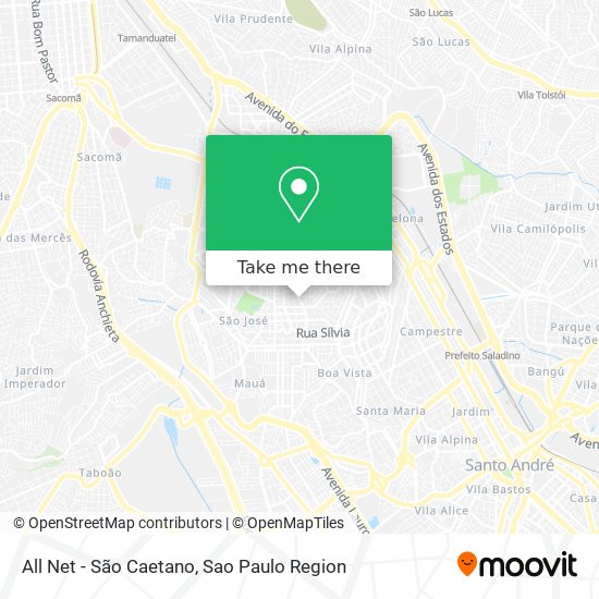 All Net - São Caetano map