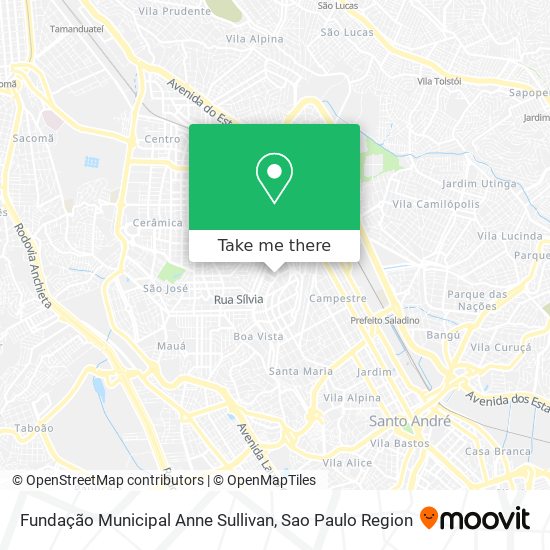 Fundação Municipal Anne Sullivan map