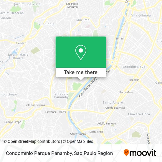 Condomínio Parque Panamby map