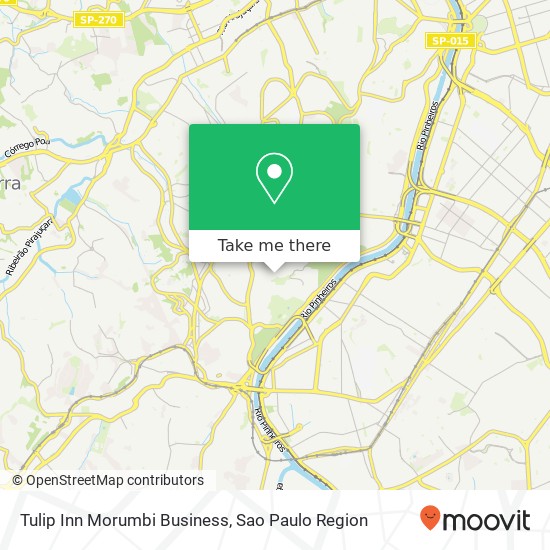 Mapa Tulip Inn Morumbi Business