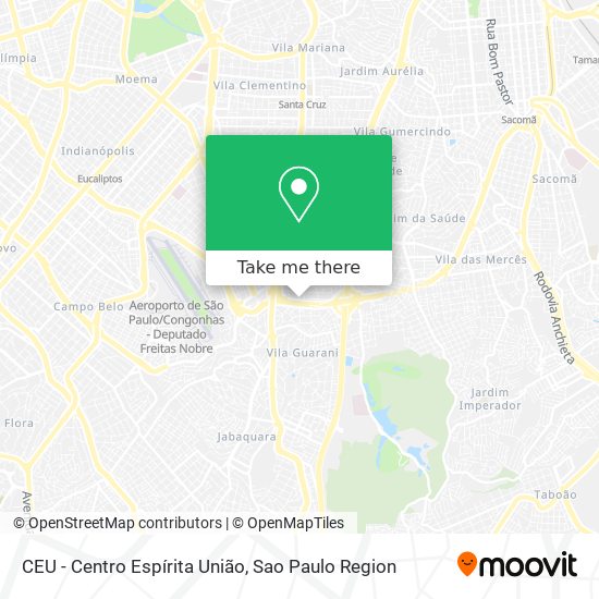 CEU - Centro Espírita União map