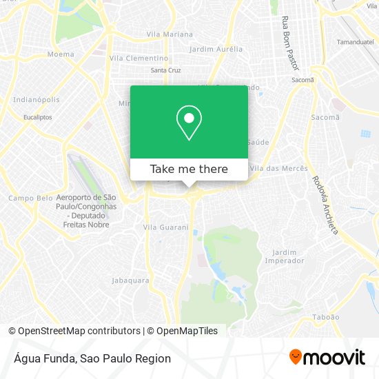 Água Funda map