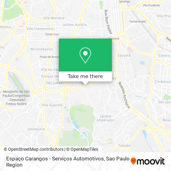 Espaço Carangos - Serviços Automotivos map