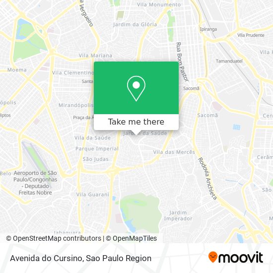 Avenida do Cursino map