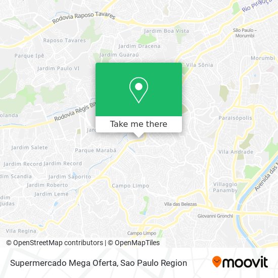 Mapa Supermercado Mega Oferta