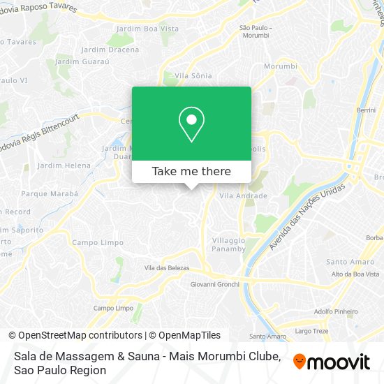 Sala de Massagem & Sauna - Mais Morumbi Clube map