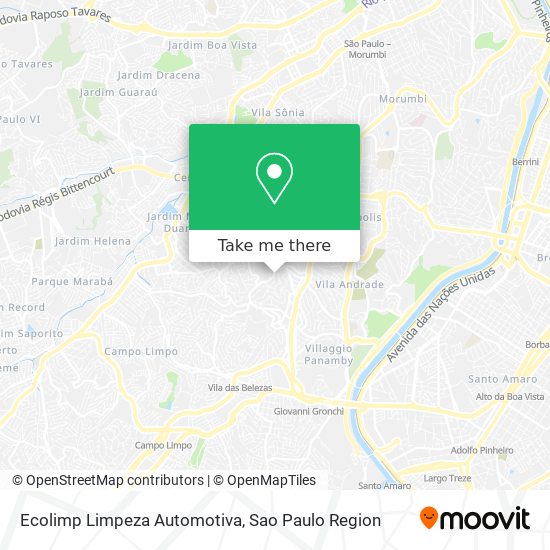 Mapa Ecolimp Limpeza Automotiva