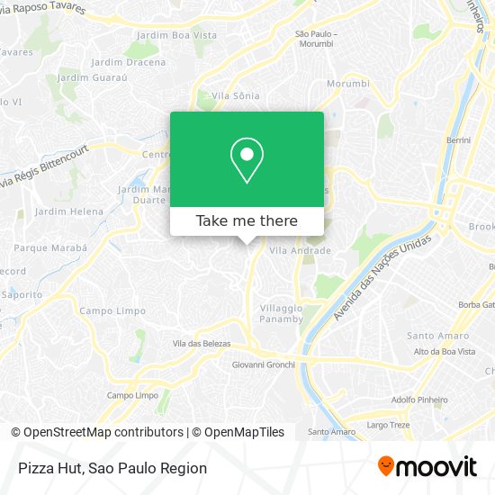 Pizza Hut map