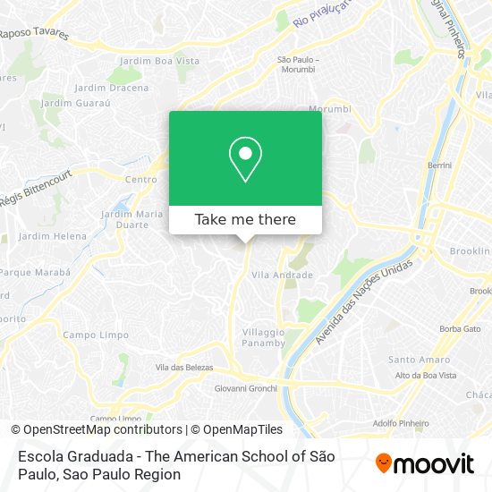 Escola Graduada - The American School of São Paulo map
