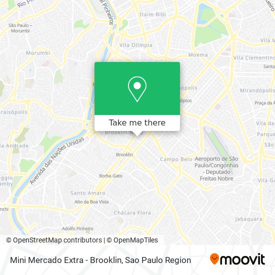 Mini Mercado Extra - Brooklin map