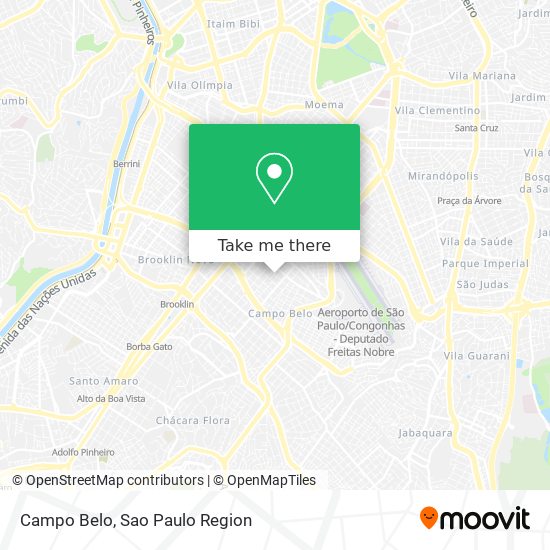 Campo Belo map
