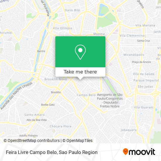 Feira Livre Campo Belo map